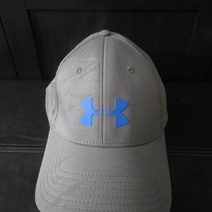 Under Armour Gray Cap with Blue Logo